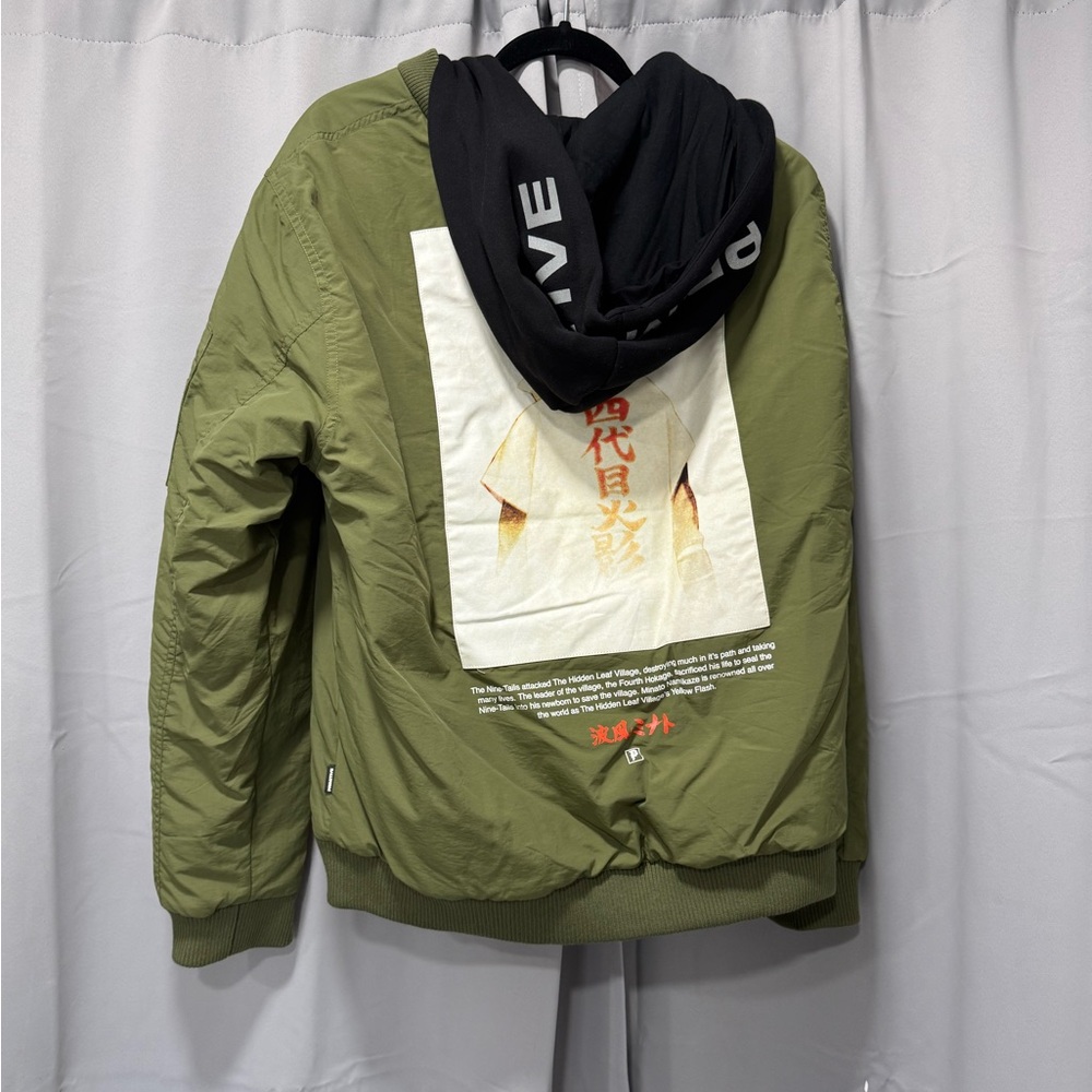 Primitive Minato Olive Green Jacket with Graphic Print